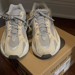 Yeezy Boost 700 Sneakers in Gray and Tan